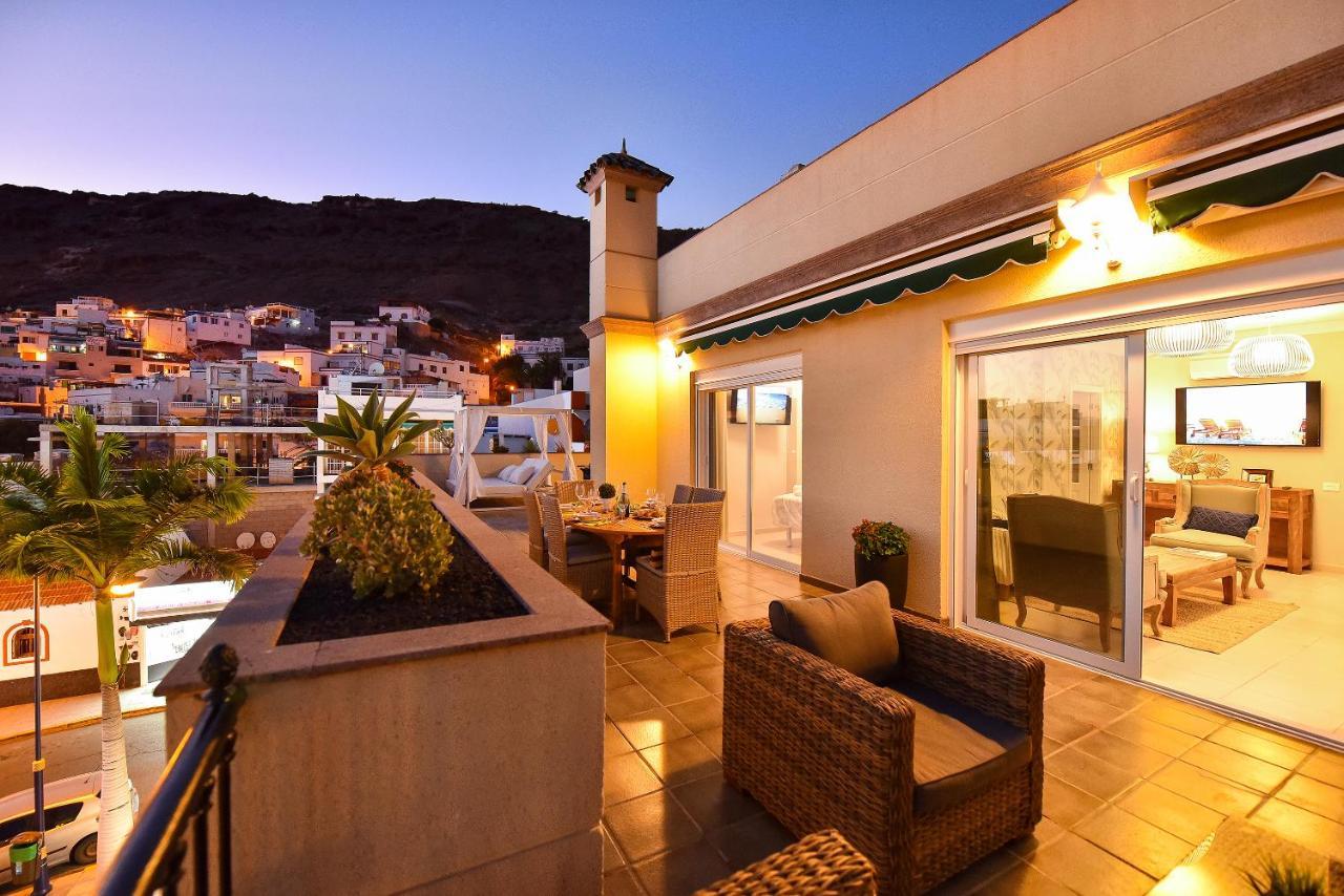 Apartamento Luxury Penthouse Mogan VII Puerto De Mogan Exterior foto